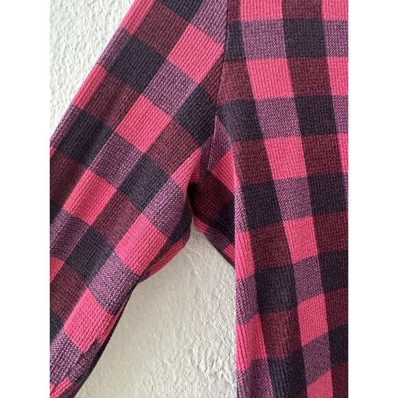 Women's Victoria's Secret Pink Plaid Thermal 2 Piece Pajama Sleep Set Med - Picture 11 of 16